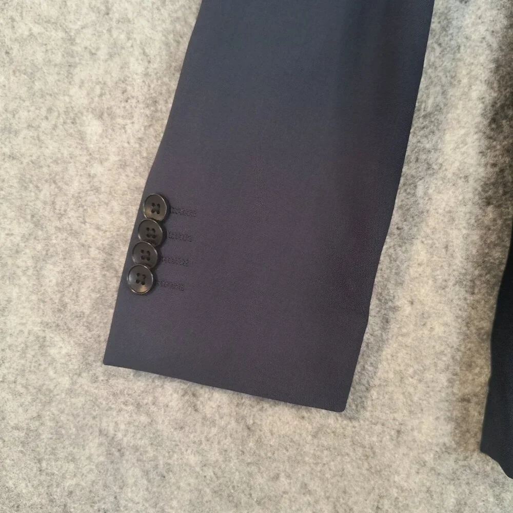 Theory Men's Blazer Suite Jacket Navy Blue Sz 36 Reg Wool Chambers Stretch $595 - Picture 8 of 14